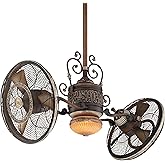 MINKA-AIRE Traditional Gyro Belcaro Walnut 42-Inch LED Ceiling Fan