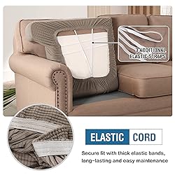 H.VERSAILTEX Stretch 3 Piece T Cushion Sofa