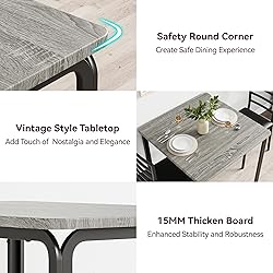 GarveeHome 3-Piece Kitchen Dining Room Table Chair