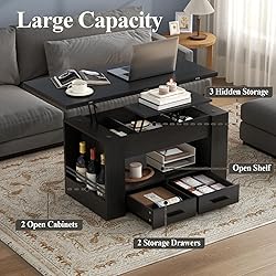 Lift Top Coffee Table, 4 in 1 Multi-Function Coffee