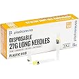 100 Disposable Dental Needles in Perforated Box (27G Long), Length 30mm