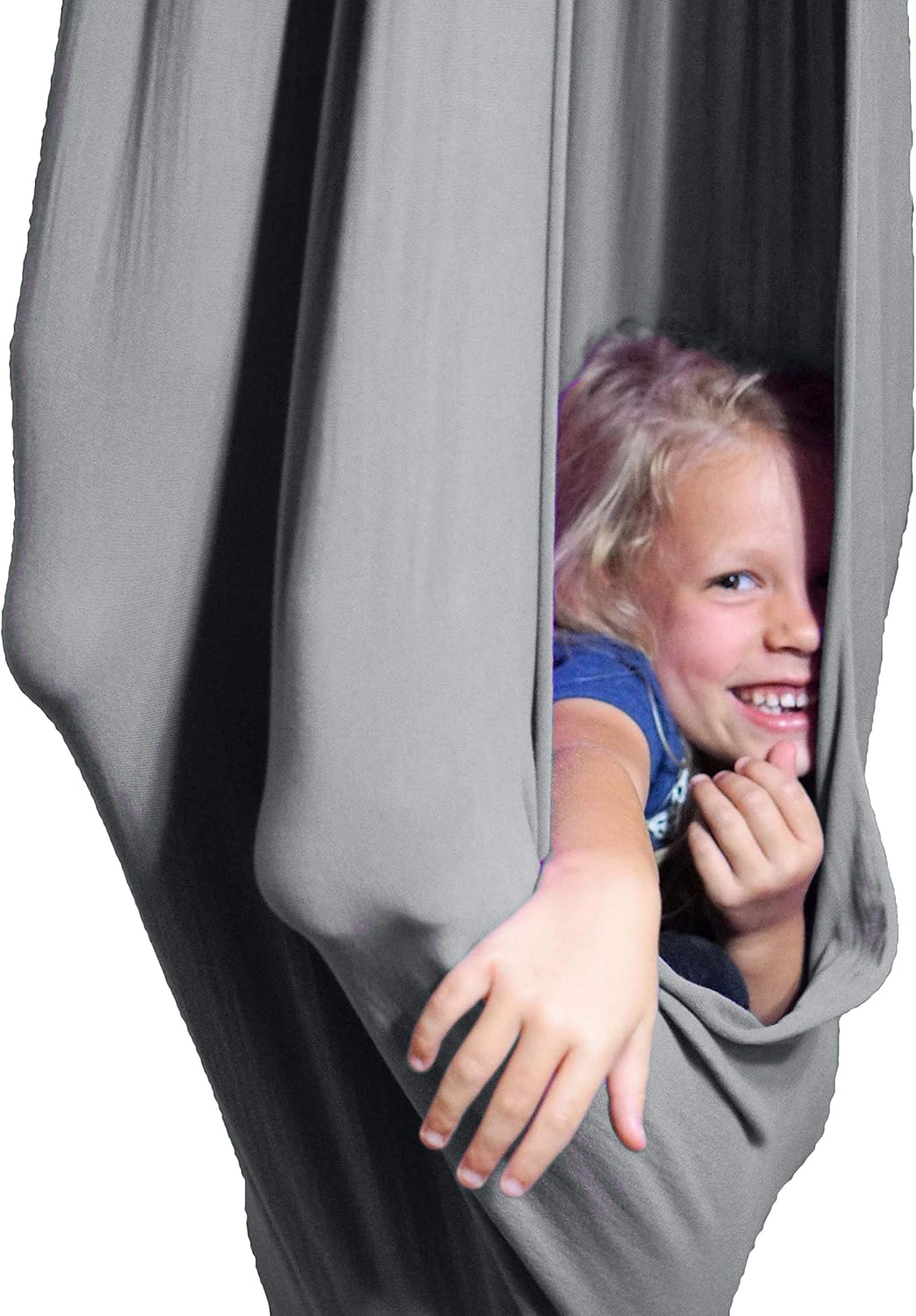 SENSORY4U Indoor Therapy Swing for Kids with Special Needs (Hardware Included) Snuggle Swing | Cuddle Hammock for Children with Autism, ADHD, Aspergers | Great for Sensory Integration (Gray Color) : Garden & Outdoor