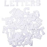 52PCS Iron-on Letters, AZ Alphabet Applique Patches, Gold Sew-on...