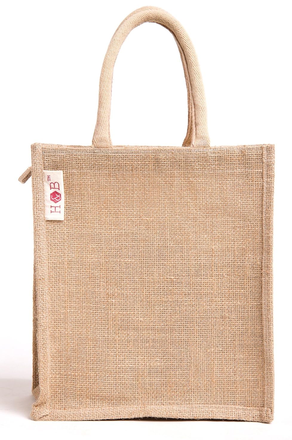 h&b unisex jute beige multipurpose tote bag