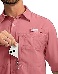 Men's Fishing Shirts with Zipper Pockets UPF