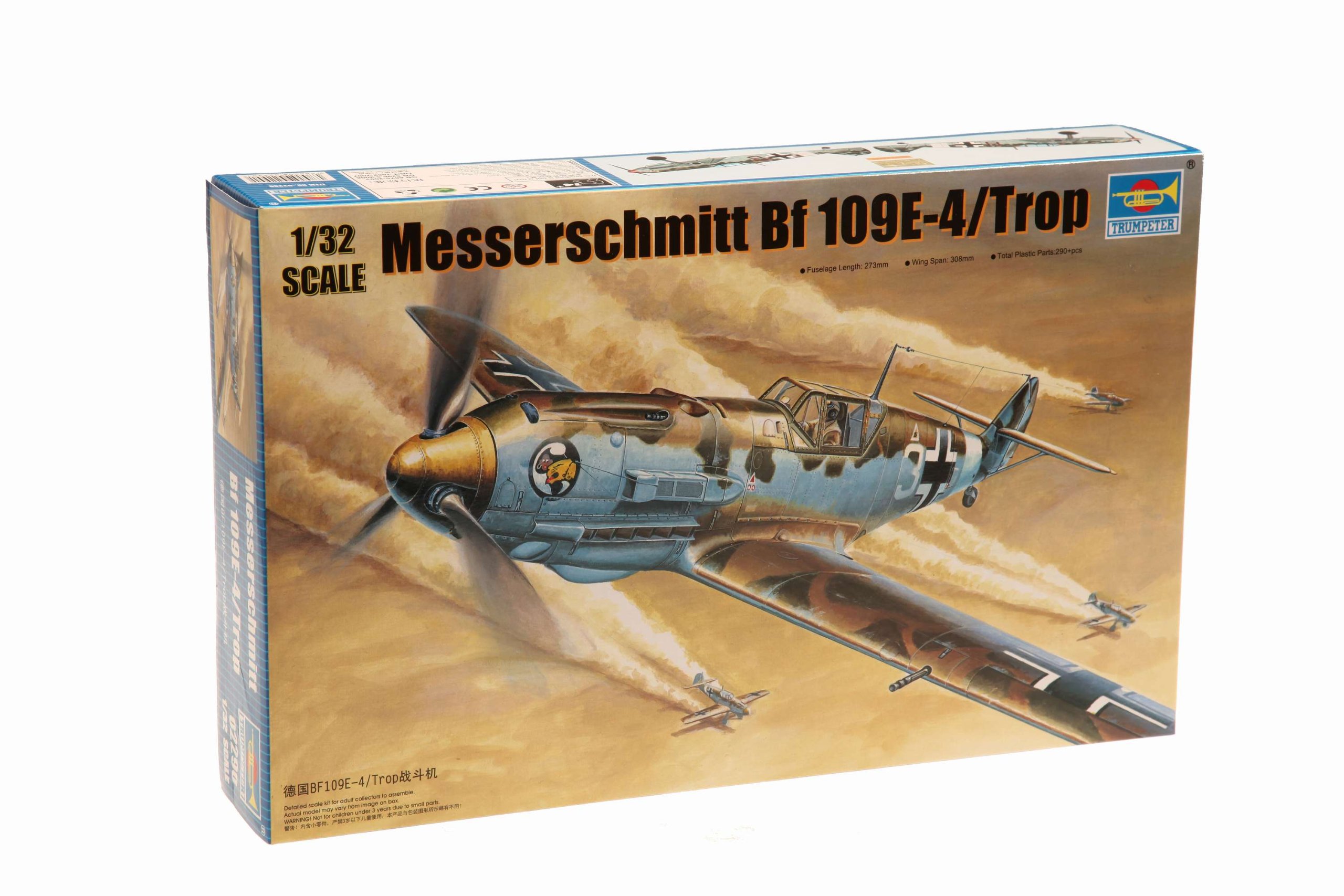 Trumpeter 1:32 - Messerschmitt Bf 109E-4/Trop