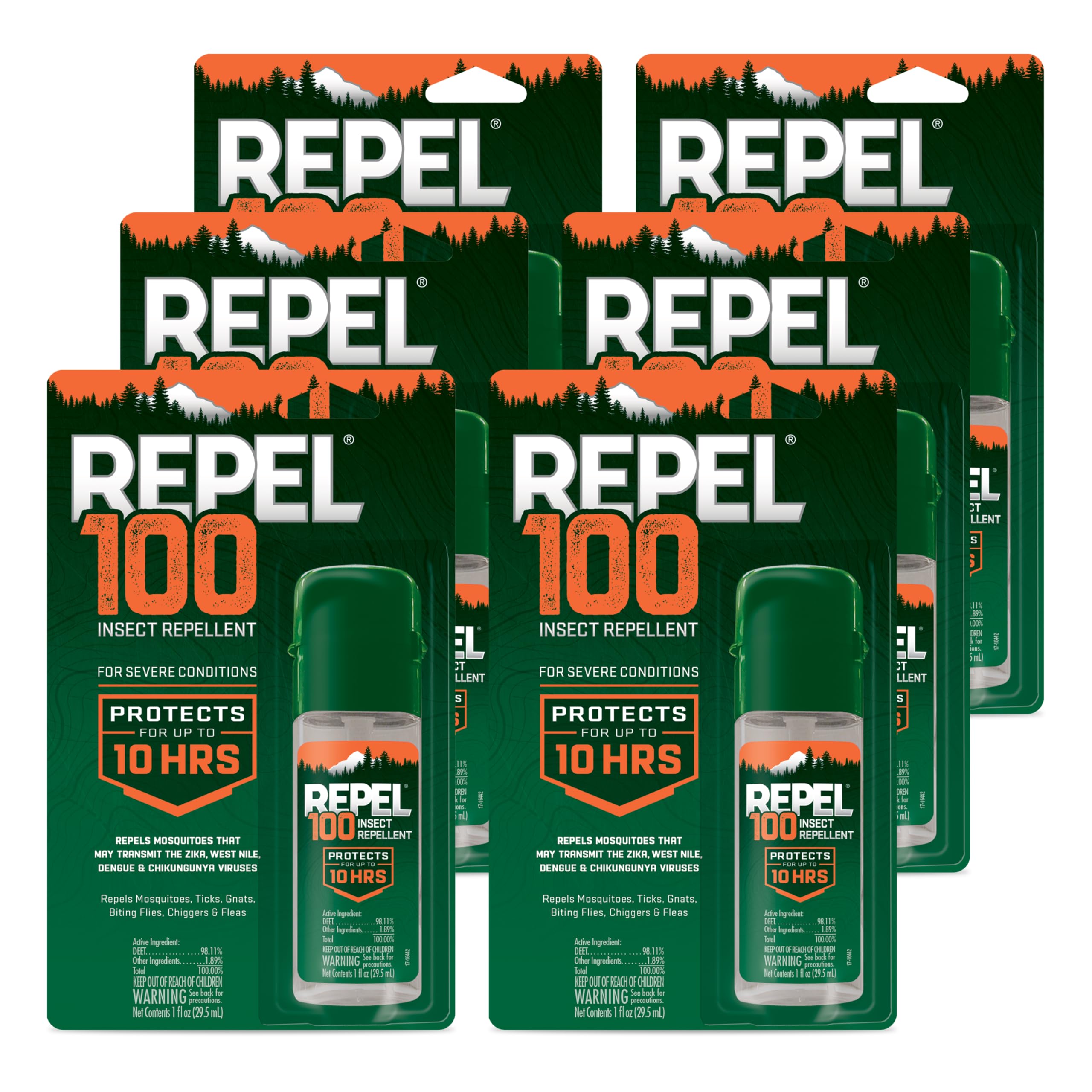 Repel 100 Insect Repellent, With DEET, 10-Hour Protection, 1-Ounce ...