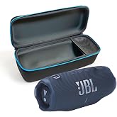 JBL Charge 6 (Blue) + Bundle with divvi! Protective Hardshell Case (Black)