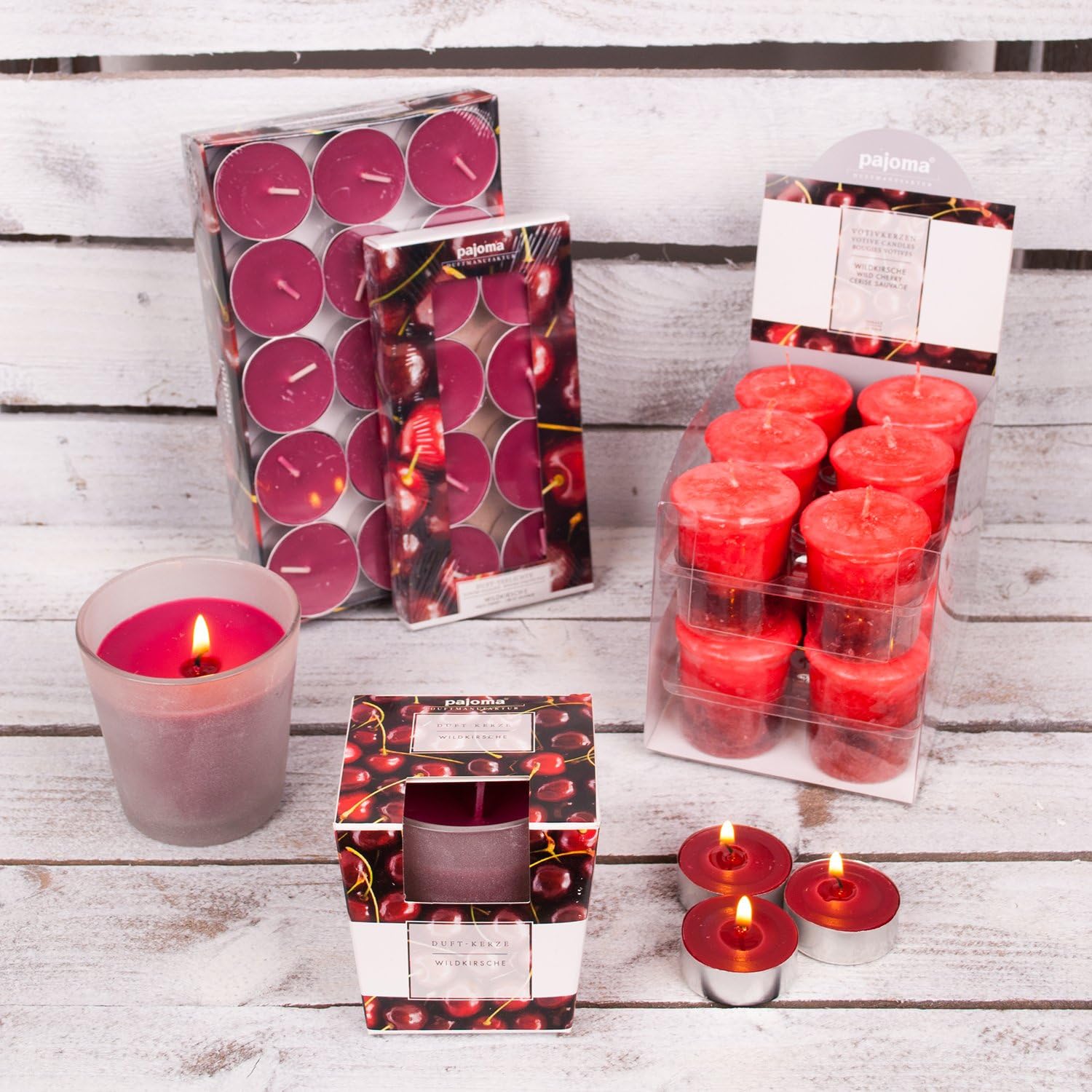 30 velas Pajoma Cereza silvestre por 6,05€