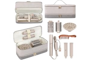 BAGCRAZY Travel Carrying Case for Dyson Shark Flexstyle Revlon Hair Dryer Airwrap, Double-Layer Dyson Airwrap Travel Case, Portable Shark Hair Tools Storage Bag for Airwrap Styler and Attachments