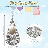 Vaktop Peg Bag for Washing Line with Hanger 37x21cm Clothespin Holder Linen view 2