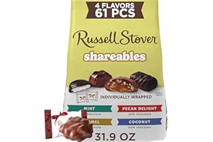 RUSSELL STOVER Shareables Assorted Milk & Dark Chocolate Candy Gift Bag, 31.9 oz.