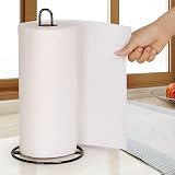OBODING Kitchen Roll Holder Free Standing Black Paper Towel Holder view 4