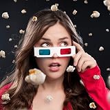 IRYNA 3D Glasses Anaglyph Red Cyan Paper Cardboard 10 Pairs view 3