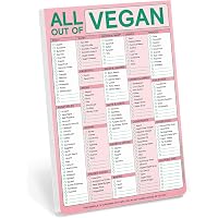 Knock Knock All Out Of Grocery List Note Pad (Vegan) Magnetic Notepad: Knock Knock ...