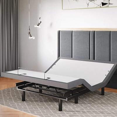 Sven & Son Classic Adjustable Bed Base, Head and Foot Lift, Massage, Under-Bed Lights, USB, Memory, Zero Gravity Smart Frame - Full