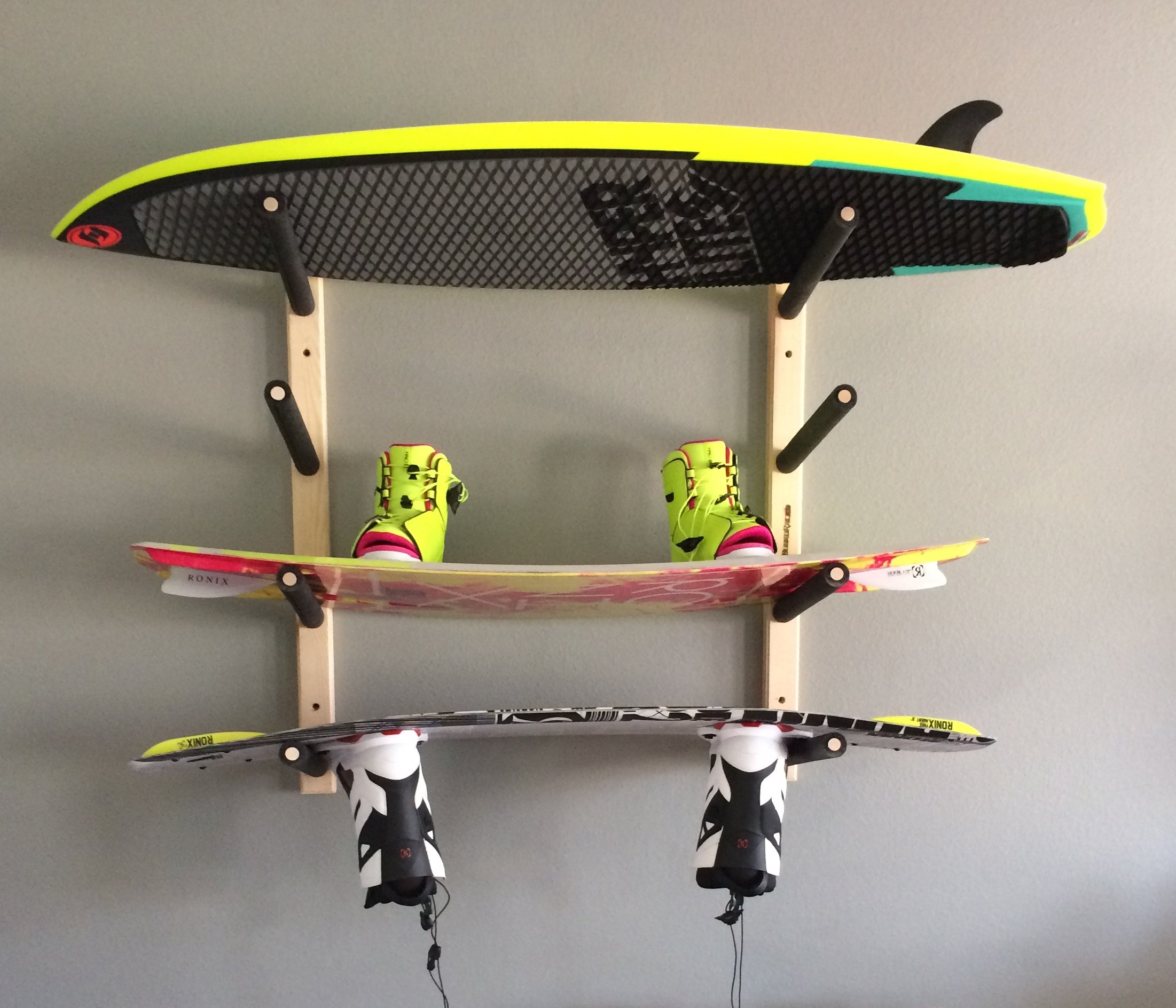 Wakeboard Surfboard Wall Rack Mount Holds 4 Boards Buy Online in