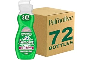 PALMOLIVE Dishwashing Liquid, Travel Dish Soap, Original Scent, Green, 3 Fluid Ounce Bottle (Case of 72) - Total of 216 Fluid Ounces - Dishwashing Liquid - Kitchen Soap & Cleaning Supplies