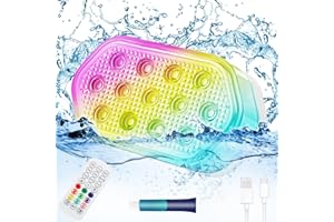 QOLNBY Pool Lights, Rechargeable Submersible LED Lights with Remote, 2600mAh Battery Pool Lights for Inground Pool, IP68 Waterproof 16 Colors Hot Tub Underwater Pool Lights for Bath-1 Pack