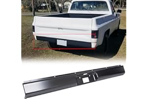 COOVO JMTAAT Rear Roll Pan License Plate for 1973-1987 C10 Silverado Fleetside Styleside Bed Steel W/Light