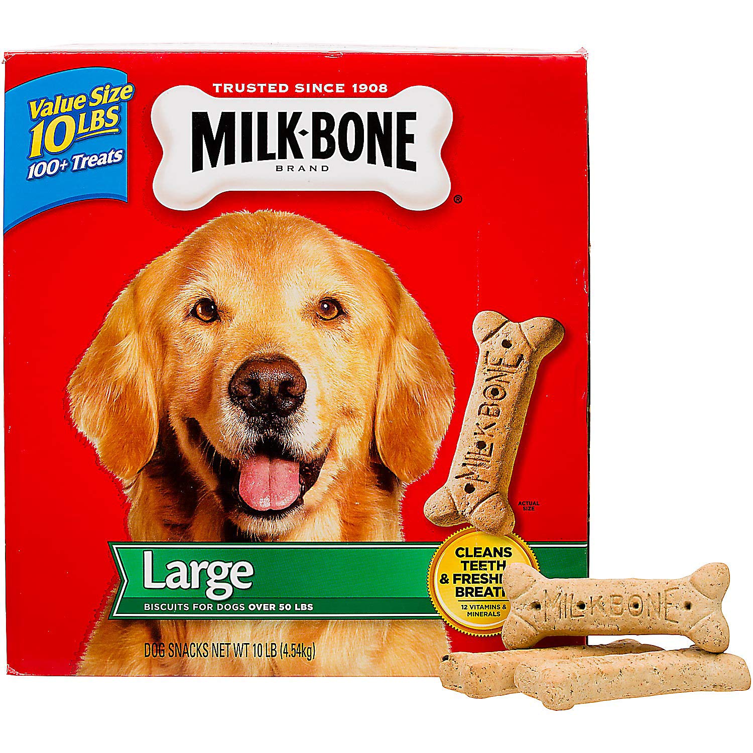 MilkBone Original Dog Treats for Medium Dogs, 10Pound Fifth Degree