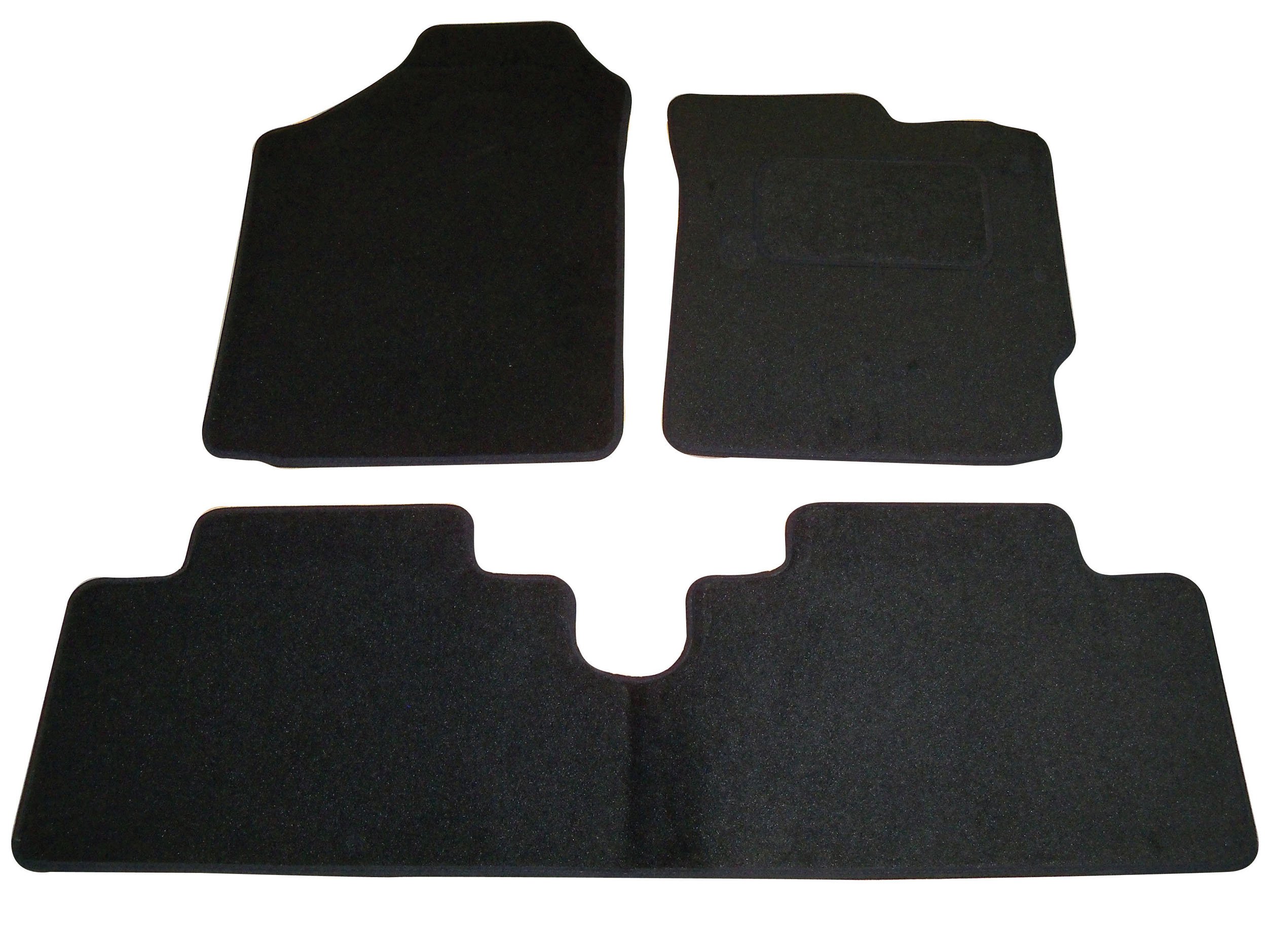 Sakura Car Mats for Toyota Yaris Fits 2006 to 2011 Models - Black