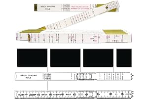 Crescent Lufkin 5/8" x 6' Brick Mason Red End Wood Rule - T636N