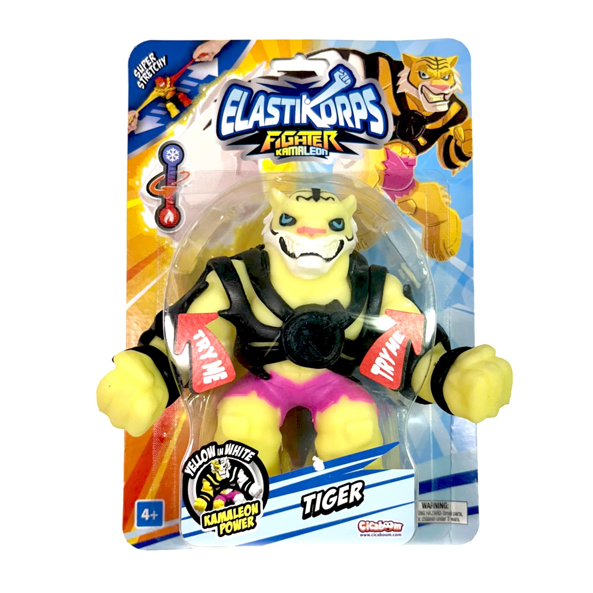 CICABOOM Elastikorps Chameleon Expanding Toy 12 cm Tiger
