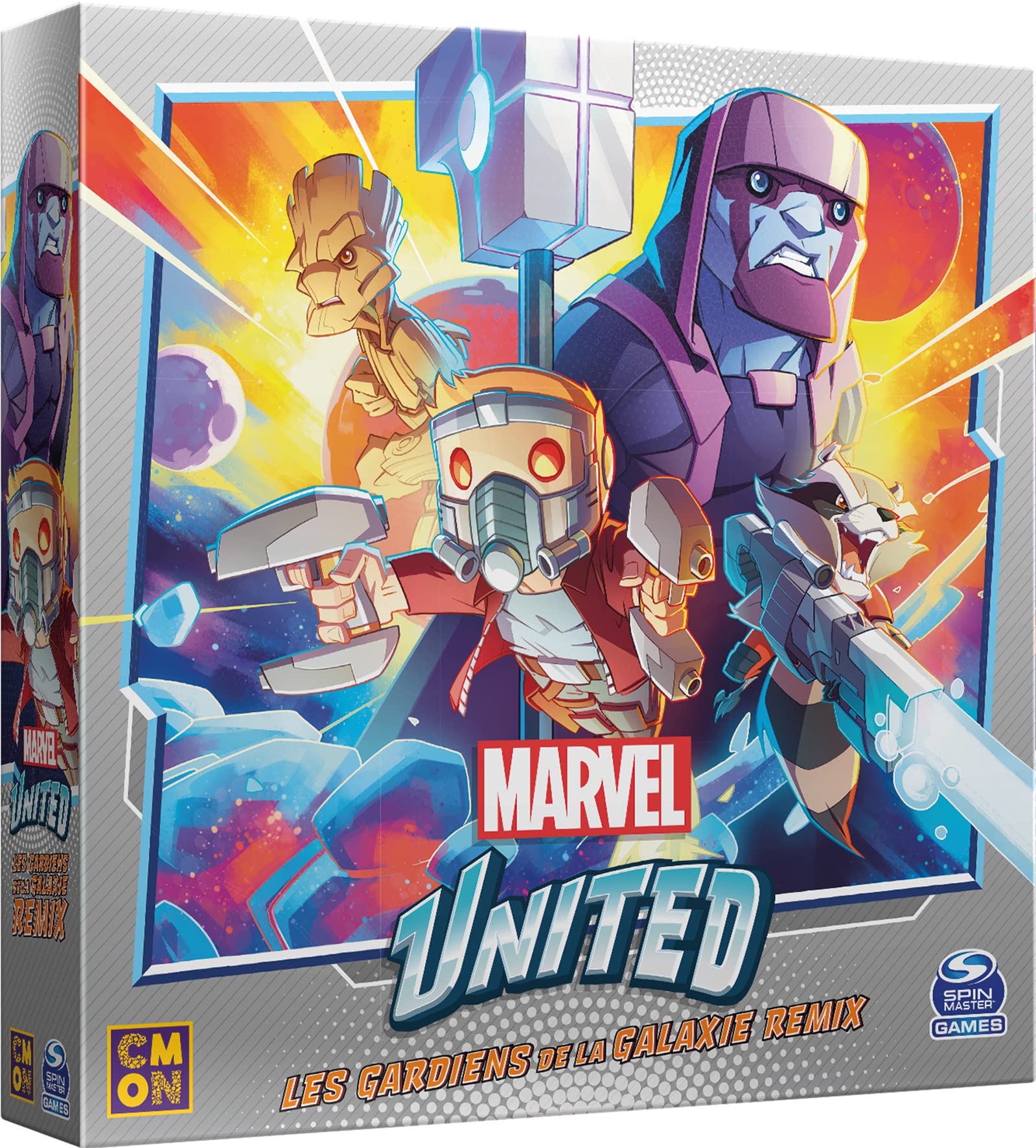 Asmodee - Cmon - Marvel United Expansion: Guardians of the Galaxy Remix - Board games - Card games - Coperative game - Game for adults and children from 14 years old - French version