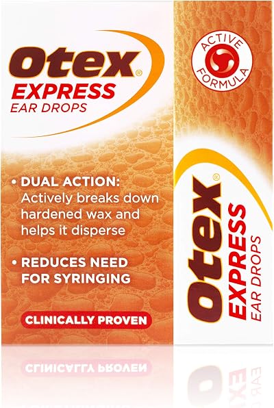 OTEX Otex Express Ear Drops 10ml Ear Wax Removal Drops Clinically Proven