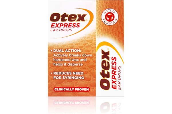 Otex Express Ear Drops for Hardened Ear Wax, 10ml