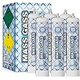 Whipped Cream Chargers 1.1L 12 Tanks,MassGass Cream Chargers,Whip Cream Charger Food Grade 99.9%-Purity (700g,12 Cylinders, Original)