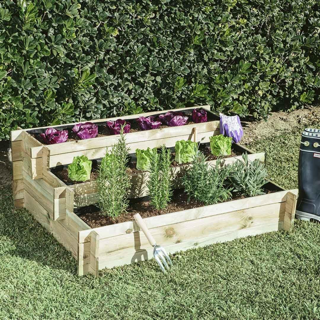 Catral 75010008 Huerto 3 Cavidades Scala, Pino, 88x113x40 cm ...