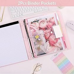 SKYDUE 3 Ring Binder with Clipboard,1 Inch