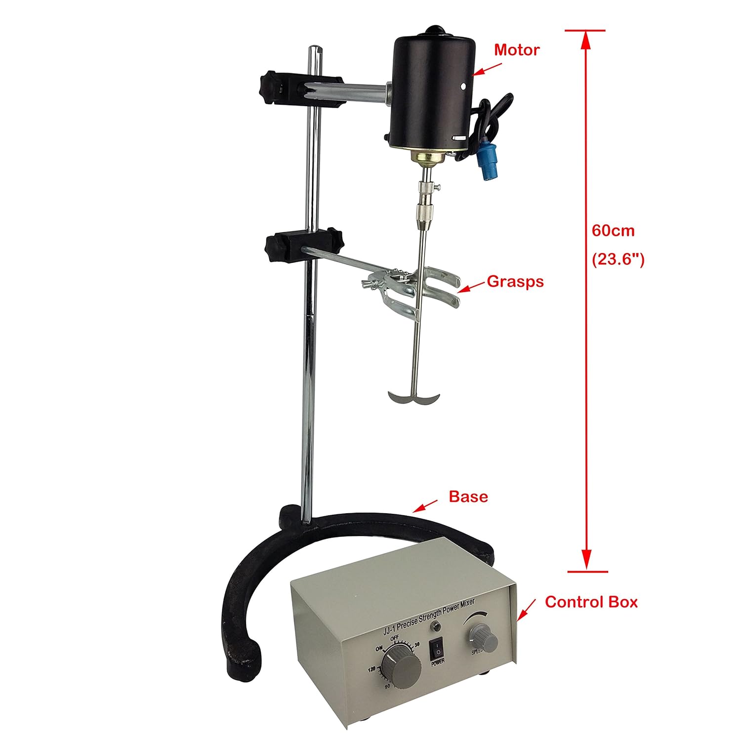 60W Electric overhead stirrer mixer variable speed 110V Industrial & Scientific