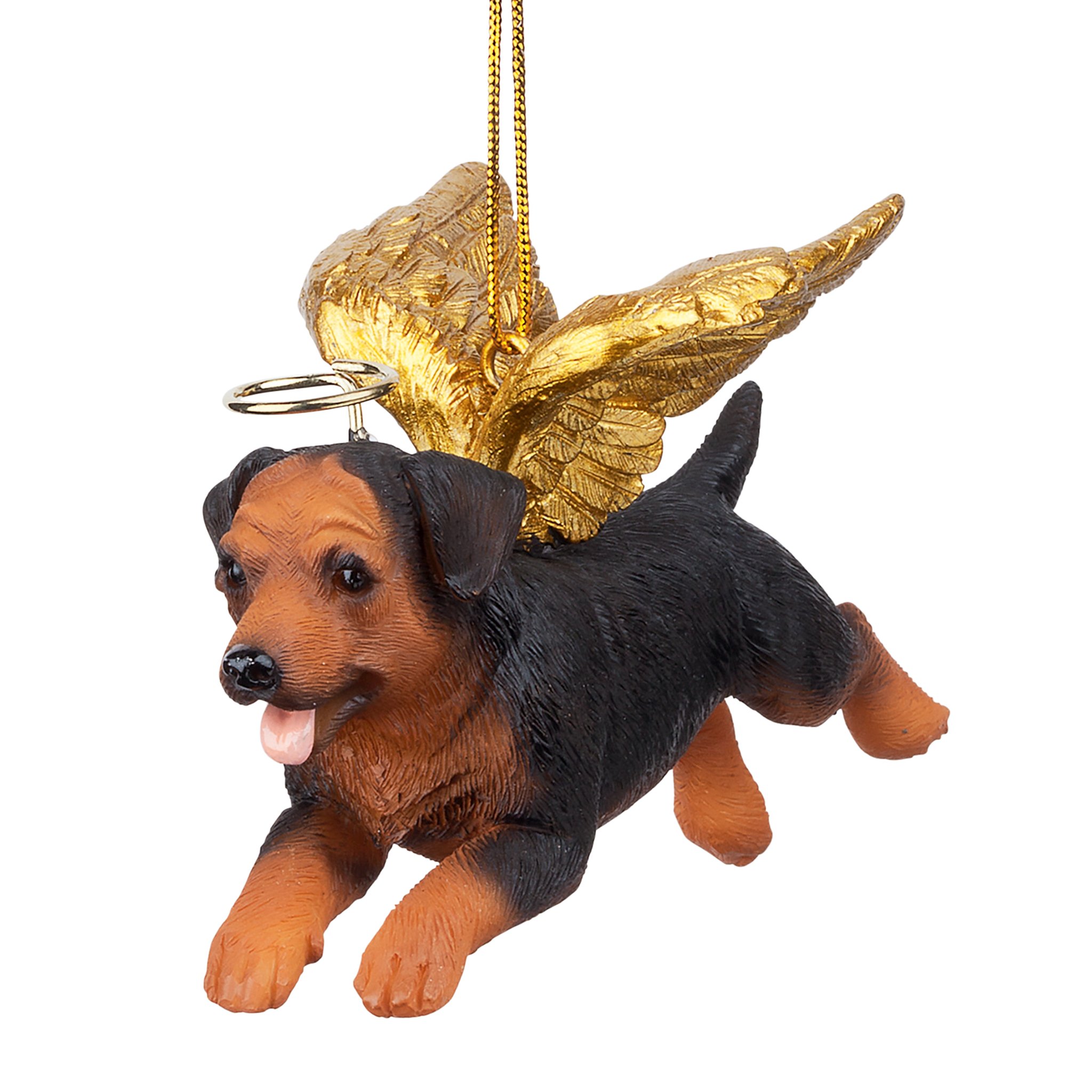 Christmas Tree Ornaments - Honor The Pooch Rottweiler Holiday Angel Dog Ornaments - Christmas Decorations