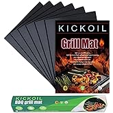 Grill Mats for Outdoor Grill Set of 6 BBQ Grill Mat Non-Stick Reusable Heavy Duty Grilling Mats Teflon Grill Sheets Grill Tools BBQ Accessories for Charcoal Grill Gas Electric Smokers Barbecue Camping