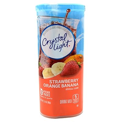 Crystal Light Strawberry Orange Banana, 12-Quart 2.4-Ounce Canister (Pack of 3)