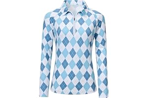 MoFiz Women's UPF 50+ Sun Protection Zip Up Long Sleeve Golf Tennis Hiking Shirt