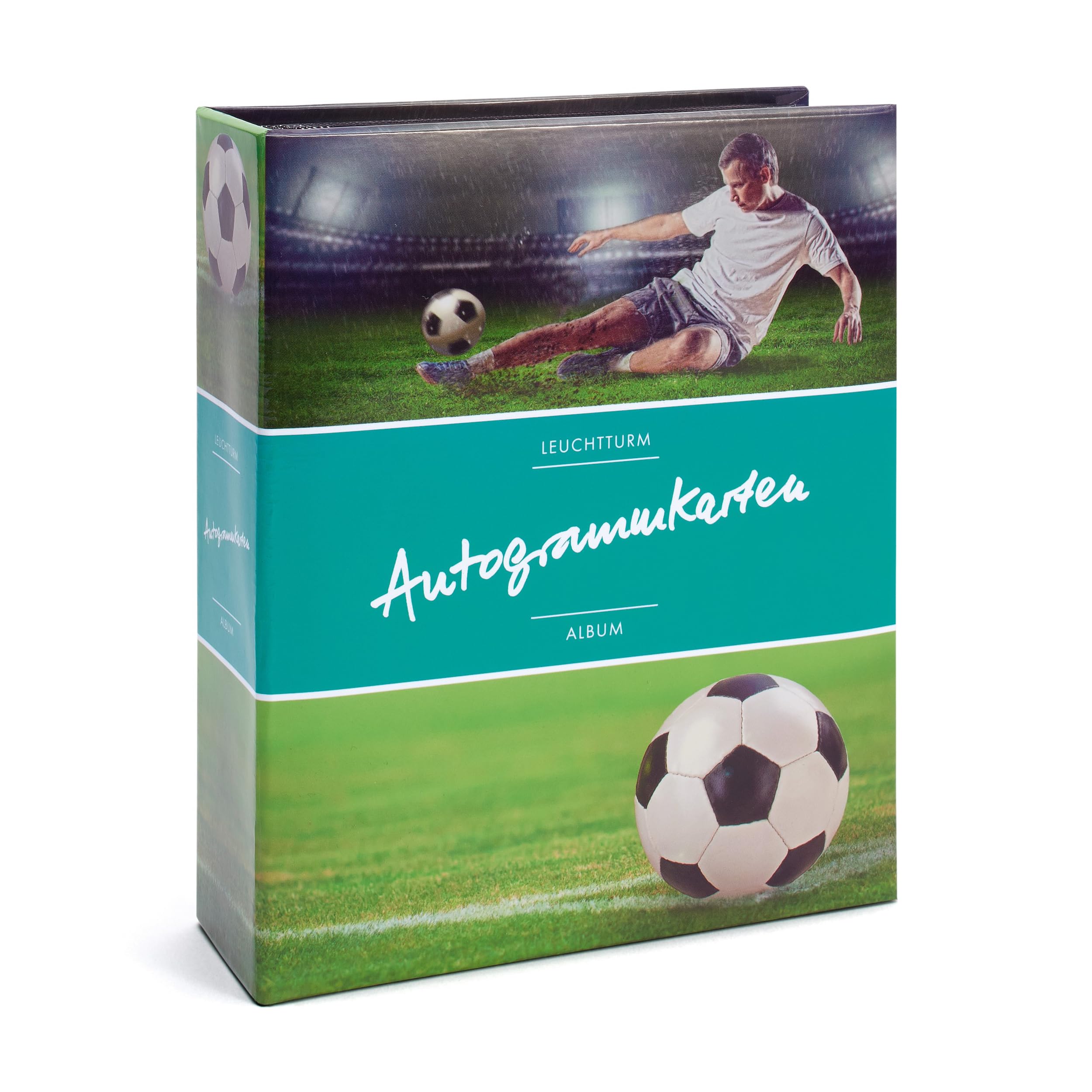 Leuchtturm 347187 Pocket Album - Collector's album with 30 sleeves for 60 autograph cards