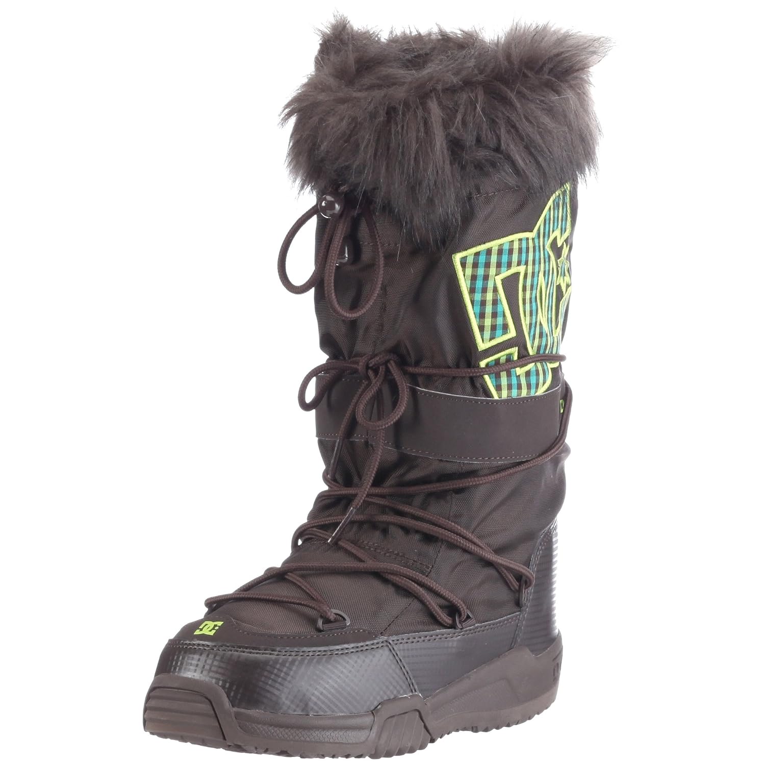 Buy Dc Women S Chalet Se Boot Dark Chocolate Lime Large Women S