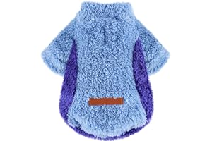 WANSOMMY Dog Sweaters for Small Dogs, Fall Winter Puppy Clothes, Chihuahua Yorkie Sweater, Fleece Cute Tiny Dog Clothes,Pet Cat Clothes Outfit XXS Dog Sweater (X-Small)