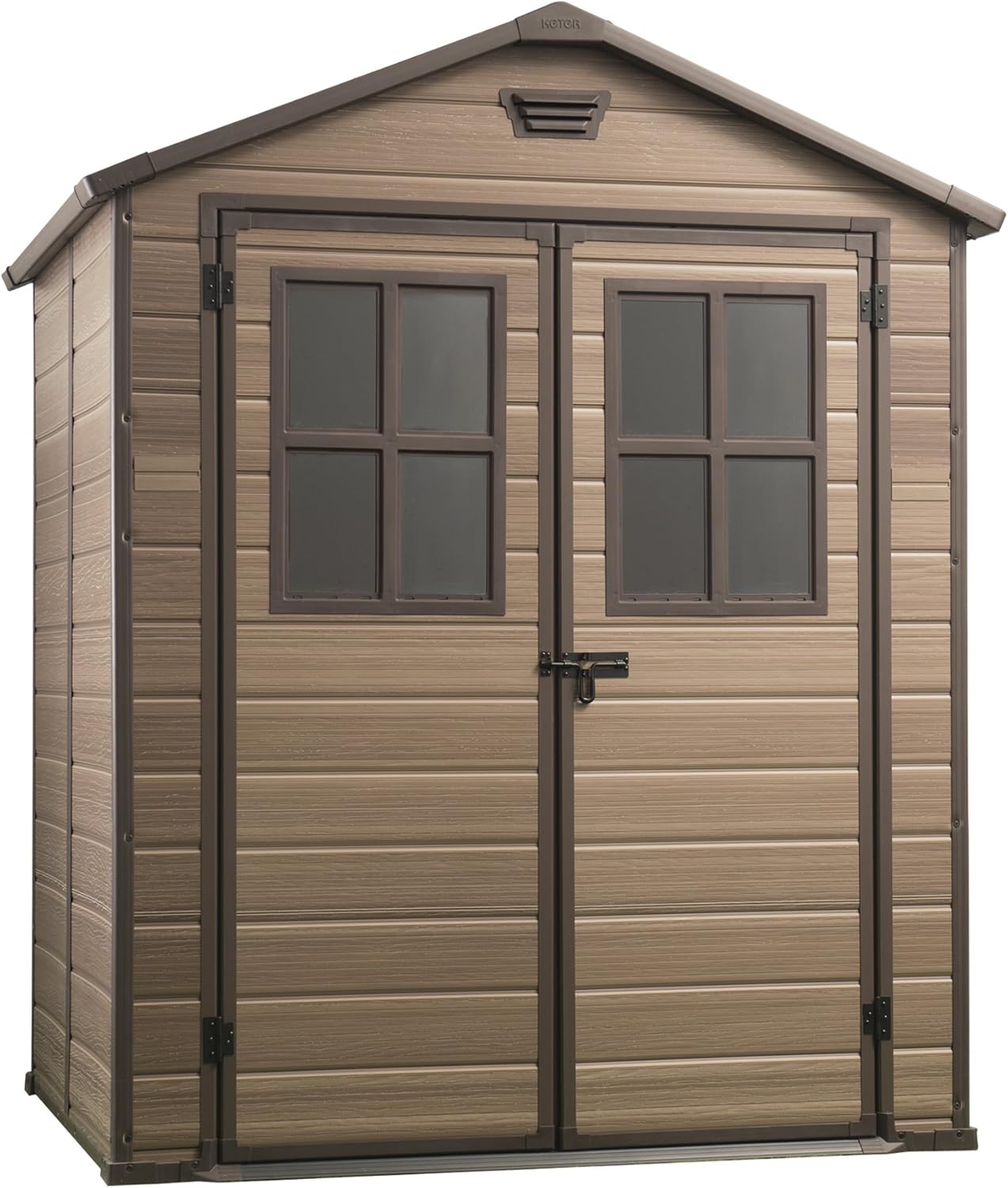Keter Scala Outdoor Plastic Garden Storage Shed Brown 6 X 5 Ft