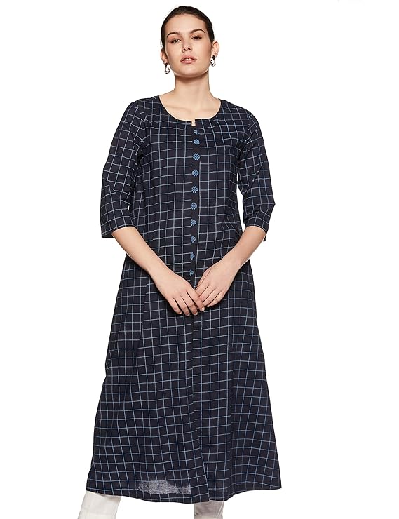 Women's Cotton A-Line Kurti