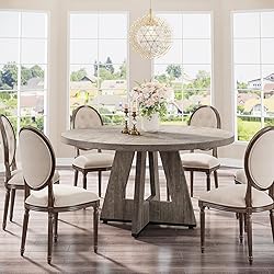 Tribesigns Round Dining Table Wood Kitchen Table