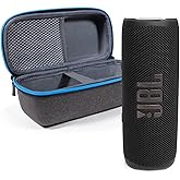 JBL Flip 6 (Black) + Bundle with divvi! Protective Hardshell Case