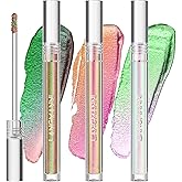 Jolilab Metallic Liquid Chameleon Eyeshadow, Multi-Dimensional Eye Looks, Long-lasting Holographic Glitter Multichrome Eyeshadows Makeup (#002+006+013)