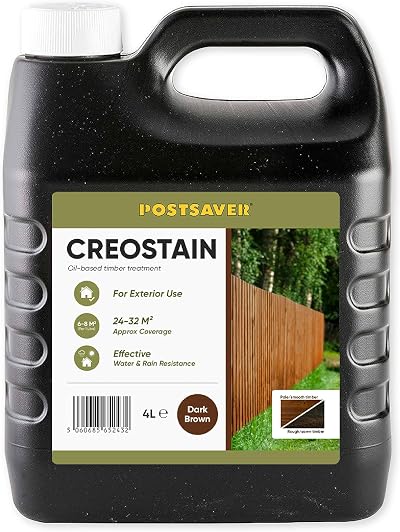Postsaver Creostain Creocote Oil-Based Wood Treatment 4L Dark Brown