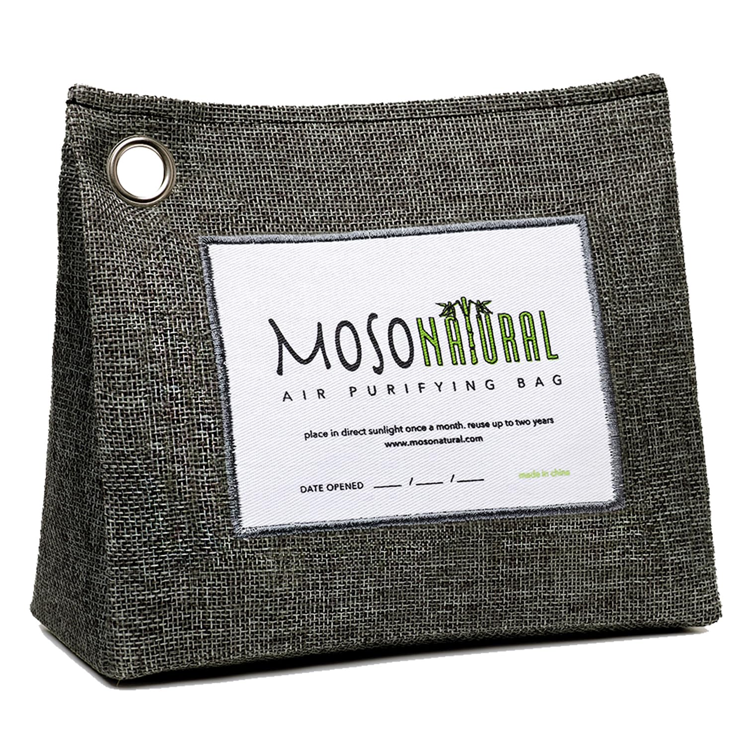 Moso Natural Air Purifying Bag 600g, Premium Bamboo Charcoal Odor Absorber, Room Deodorizer for Large Spaces, Bedroom, Kitchen, Basement, Pet Odor Eliminator for Home, 21oz Charcoal Bags