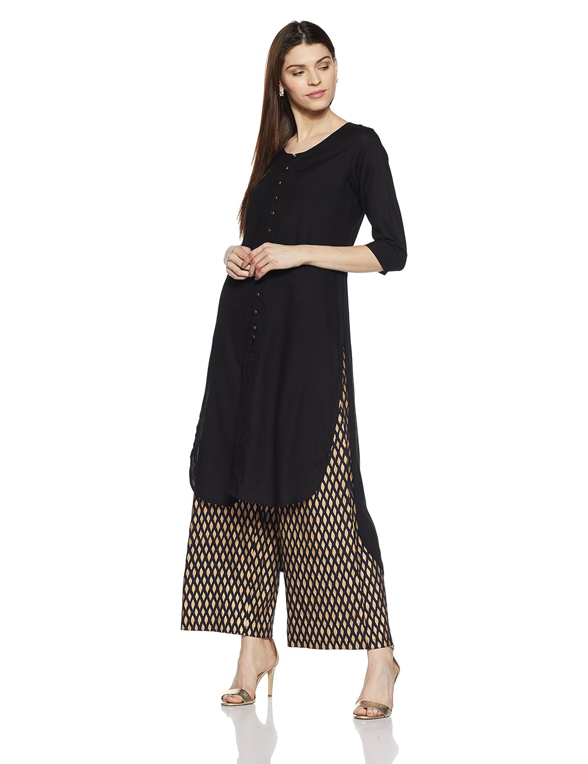 amazon brand- myx women's festive palazzo